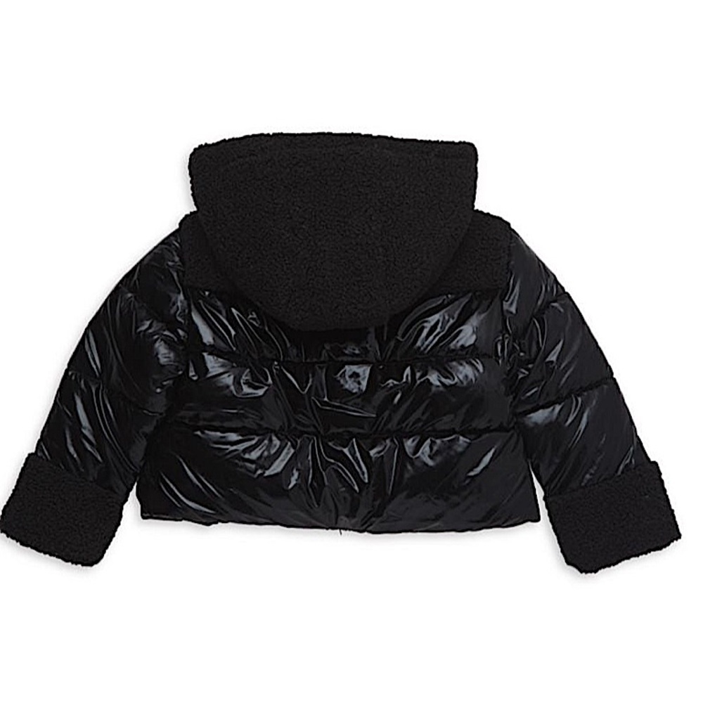 Sam Edelman Little Girl's Faux Shearling Hooded Puffer Jacket Size 6x BRAND NEW - Picture 2 of 7